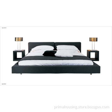 Fashioned Style Queen Size Fabric Double Bed Pr-004